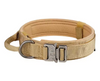 Collier Tactique Nylon pour Chien – Poignée Intégrée et Boucle Métal Robuste