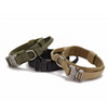 Collier Tactique Nylon pour Chien – Poignée Intégrée et Boucle Métal Robuste