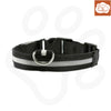 Reflective LED Dog Collar for Night Safety - Durable, Geometric Patterned, Battery-Powered, Ideal for Small/Medium Breeds 