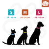 Reflective LED Dog Collar for Night Safety - Durable, Geometric Patterned, Battery-Powered, Ideal for Small/Medium Breeds 