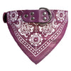 Bandana Collier en Cuir Imprimé pour Chien et Chat – Foulard Réglable Toutes Races