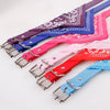 Bandana Collier en Cuir Imprimé pour Chien et Chat – Foulard Réglable Toutes Races