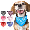 Bandana Collier en Cuir Imprimé pour Chien et Chat – Foulard Réglable Toutes Races