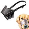 Muselière Douce pour Chien - Cuir PU Respirant Ajustable pour Éducation