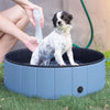 Piscine Pliable PawHut pour Chien et Chat – PVC Antidérapant Ø 80 cm Bleu