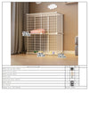 Enclos et Cage Double Couche pour Chien et Chat – Barrière Anti-Fugue Intérieure