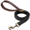 Laisse pour Chien en Cuir PU - Poignée Rembourrée Confort 1,8m