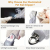Coupe-Ongles LED pour Chien et Chat – Grossissement 5x et Lame Acier
