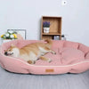 Coussin Panier Luxe pour Chien et Chat – Mousse Haute Résilience Imperméable