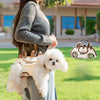 Sac de Transport Portable pour Chien et Chat - Bandoulière Ajustable avec Harnais Intégré