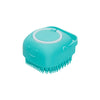 Brosse de Bain en Silicone pour Chien et Chat - Distributeur de Shampoing Intégré
