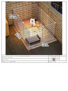 Parc intérieur pour chien - barrière modulable pour petits chiens