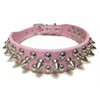 Collar de cuero ajustable para perro estilo punk rock con remaches