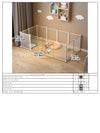 Enclos et Cage Double Couche pour Chien et Chat – Barrière Anti-Fugue Intérieure