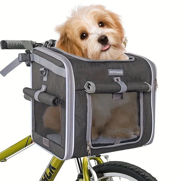 Panier Vélo pour Chien et Chat – Sac de Transport Extensible 4 Accès