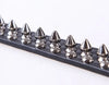 Collar de cuero ajustable para perro estilo punk rock con remaches