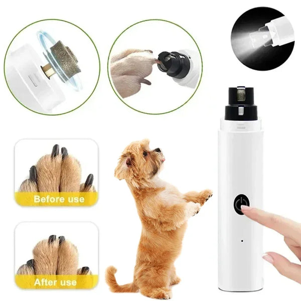 Lime à Ongles Électrique pour Chien et Chat – Rechargeable USB