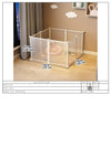 Enclos et Cage Double Couche pour Chien et Chat – Barrière Anti-Fugue Intérieure
