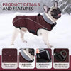 Manteau Imperméable pour Chien - Veste d'Hiver Chaude avec Bandes Réfléchissantes
