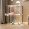 Enclos et Cage Double Couche pour Chien et Chat – Barrière Anti-Fugue Intérieure