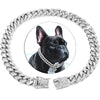 Collier Cubain Strass pour Chien – Bijou Chic en Alliage Doré
