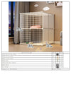 Enclos et Cage Double Couche pour Chien et Chat – Barrière Anti-Fugue Intérieure