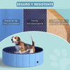 Piscine Pliable PawHut pour Chien et Chat – PVC Antidérapant Ø 80 cm Bleu