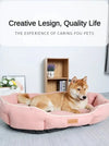 Coussin Panier Luxe pour Chien et Chat – Mousse Haute Résilience Imperméable