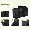 Mochila expandible para gatos y perros pequeños: transpirable y plegable