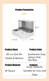 Station 2-en-1 Distributeur de Croquettes et Fontaine à Eau pour petit chien – Grande Capacité