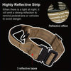 Collier Tactique Militaire pour Chien – Nylon Réfléchissant avec Poignée