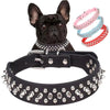 Collier en Cuir à Rivets pour Chien - Style Punk Rock Ajustable