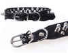 Collar de cuero ajustable para perro estilo punk rock con remaches