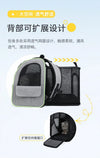 Mochila expandible para gatos y perros pequeños: transpirable y plegable