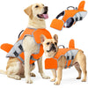 Gilet de Sauvetage pour Chien – Aileron de Requin Réglable Piscine et Mer