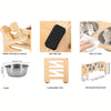Gamelle Surélevée Réglable pour Chiot et Petit Chien – 2 Bols Inox