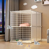 Enclos et Cage Double Couche pour Chien et Chat – Barrière Anti-Fugue Intérieure