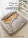 Canapé-Lit Orthopédique pour Chien – Flanelle Veloutée Toutes Saisons