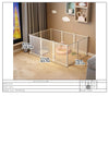 Enclos et Cage Double Couche pour Chien et Chat – Barrière Anti-Fugue Intérieure