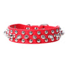 Collar de cuero ajustable para perro estilo punk rock con remaches