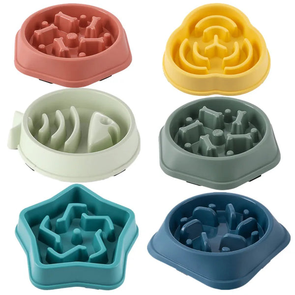 Gamelle Anti-Glouton pour Chien et Chat – Mangeoire Lente Antidérapante
