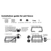 Enclos et Cage Double Couche pour Chien et Chat – Barrière Anti-Fugue Intérieure
