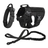 Kit Tactique Militaire pour Chien – Harnais, Collier, Laisse et Pochettes MOLLE