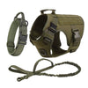 Kit Tactique Militaire pour Chien – Harnais, Collier, Laisse et Pochettes MOLLE