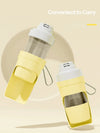 Gourde 2-en-1 pour Chien et Chat – Biberon et Gamelle de Voyage 500 ml