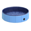 Piscine Pliable PawHut pour Chien et Chat – PVC Antidérapant Ø 80 cm Bleu