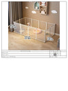Enclos et Cage Double Couche pour Chien et Chat – Barrière Anti-Fugue Intérieure