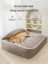 Canapé-Lit Orthopédique pour Chien – Flanelle Veloutée Toutes Saisons