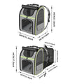 Mochila expandible para gatos y perros pequeños: transpirable y plegable