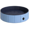 Piscine Pliable PawHut pour Chien et Chat – PVC Antidérapant Ø 80 cm Bleu